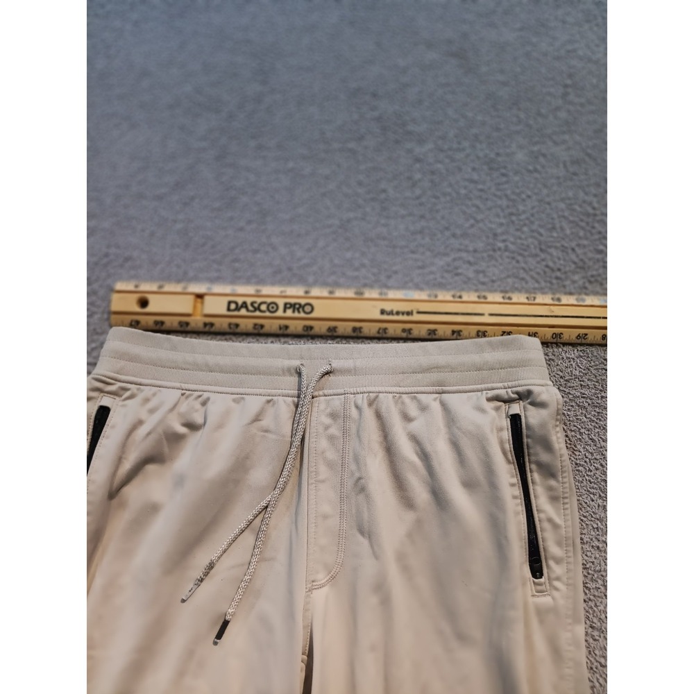 Under Armour Loose Fit Joggers Men XL Tall Beige Athletic Zip Tech Pants - Picture 7 of 9